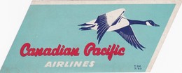 CANADA - CANADIAN PACIFIC AIRLINES AIRWAYS   LABEL  - BIRD BIRDS - Etiquetas De Equipaje