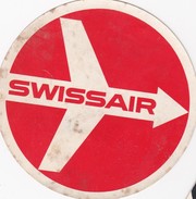 SWITZERLAND   - SWISSAIR  AIRLINES AIRWAYS   LABEL  - AIRPLAIN - Aufklebschilder Und Gepäckbeschriftung