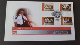 Norfolk Island 2008 25th Anniversary St John Ambulance FDC - Norfolk Island