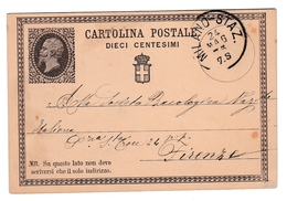 Cartolina 1875 - Milano Staz 7.S - Ganzsache Stationery - Intero Entier - Postwaardestukken