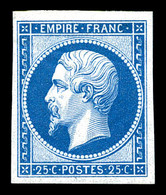 * N°15c, 15c Bleu, Impression De 1862. TTB (certificat)   Qualité: *   Cote: 600 Euros - 1853-1860 Napoleon III