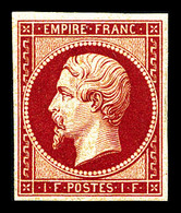 * N°18d, 1F Carmin, Impression De 1862, SUP (signé/certificat)   Qualité: *   Cote: 2400 Euros - 1853-1860 Napoléon III.