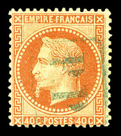 O N°31, 40c Lauré, Obl 'PP' Bleu De Volo. R.R. SUP (certificat)   Qualité: O - 1863-1870 Napoleon III With Laurels