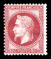 * N°32, 80c Rose, Frais, TB (signé/certificat)   Qualité: *   Cote: 1750 Euros - 1863-1870 Napoleon III With Laurels