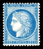 ** N°60A, 25c Bleu Type I. TTB (signé/certificat)   Qualité: ** - 1871-1875 Ceres