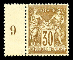 ** N°80a, 30c Brun Bdf Millésime '9', Très Bon Centrage. SUP   Qualité: ** - 1876-1878 Sage (Type I)