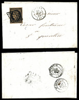 O N°3g, 20c Noir Sur Fauve Obl Grille +C15 Caudry (57) Du 25 Mai 1850. SUP (certificat)   Qualité: O   Cote: 1600 Euros - 1849-1876: Klassik