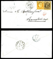 O Bordeaux 30c Brun (N°47) + 10c Siège (N°36) Sur Lettre Du 18 Aout 71 à Destination De Francfort (Allemagne). TTB (cert - 1849-1876: Periodo Classico