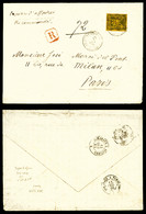 O N°93, 35c Violet-noir Seul Sur Lettre Recommandée Papier D'affaires. TB   Qualité: O - 1849-1876: Periodo Classico