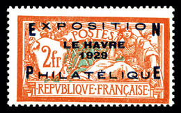 * N°257A, Exposition Du Havre De 1929, Quasi ** Frais Et TB (signé/certificat)   Qualité: *   Cote: 875 Euros - 1900-02 Mouchon