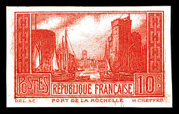 ** N°261, Port De La Rochelle, 10F Rouge Non Dentelé, Très Jolie Pièce, R.R.R (certificat)   Qualité: ** - 1900-02 Mouchon