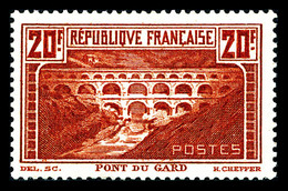 * N°262Aa, Pont Du Gard, 20F Chaudron Clair Type I, Très Jolie Pièce (certificat)   Qualité: *   Cote: 1500 Euros - 1900-02 Mouchon