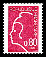 ** N°1862B, NON EMIS: Marianne De Durrens (1975), 80c ROSE FONCE Provenant De La Seule Feuille Connue, R.R. Et SUP (cert - 1900-02 Mouchon