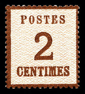 ** N°2, 2c Brun-rouge, Fraîcheur Postale, SUP (certificat)   Qualité: ** - Altri & Non Classificati