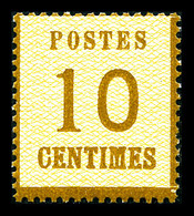 ** N°5, 10c Bistre-brun, Fraîcheur Postale (certificat)   Qualité: ** - Altri & Non Classificati