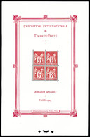 ** N°1, Exposition Philatélique De Paris 1925, FRAICHEUR POSTALE, SUP (signé Roumet/certificats)   Qualité: **   Cote: 5 - Ungebraucht