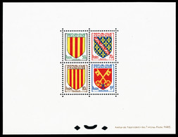 ** N°1044/47, Armoiries De 1955, Tirage 21 Exemplaires, RARE Et SUP (certificat)   Qualité: ** - Neufs