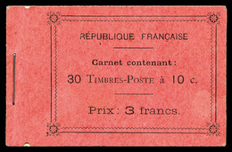 ** N°138-C9, Semeuse 10c Rouge Type II: Feuillet De 6 (dans Carnet De 30), TB (certificat)   Qualité: ** - Autres & Non Classés