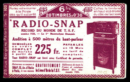 ** N°192-C2, Série 102 N, RADIO SNAP Et MONET GOYON. TTB   Qualité: ** - Autres & Non Classés