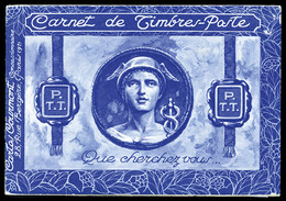 ** N°199-C 3am, Couverture Tête De Mercure, Timbres Annulés De L'agence Comptable De Paris Du 6 Janvier 1928, TTB, R.R.  - Altri & Non Classificati