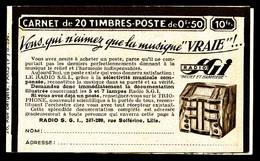 ** N°283-C59, Série 394, RADIO S.G.I, Daté Du 29/7/39. SUPERBE. R.R.R. (certificat)   Qualité: ** - Autres & Non Classés