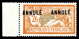 ** N°145-CI 1, Merson, 2F Orange Et Vert-bleu Surchargé 'ANNULE', Bdf, TTB   Qualité: **   Cote: 240 Euros - Lehrkurse