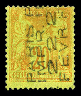 (*) N°6, 20c Brique Sur Vert Surchargé 4 Lignes Du 22 Fevrier, R.R.R (certificat)   Qualité: (*) - 1893-1947