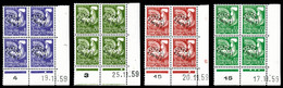 ** N°119/22, Série Coq De 1960 En Bloc De Quatre Coin Daté, TB   Qualité: ** - 1893-1947