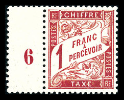 ** N°39, 1F Rose Sur Paille Bdf Millesime '6', Très Bon Centrage, Fraîcheur Postale, SUP (signé Brun/certificat)   Quali - 1859-1959 Usati