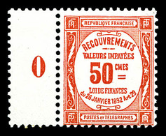 ** N°47, 50c Rouge Bord De Feuille, Fraîcheur Postale, TTB (certificat)   Qualité: **   Cote: 1100 Euros - 1859-1959 Oblitérés