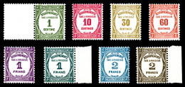 ** N°55/62, Série Taxe De 1927, Les 8 Valeurs TTB (certificat)   Qualité: **   Cote: 700 Euros - 1859-1959 Oblitérés