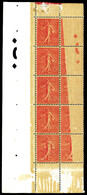 ** N°129e, 10c Semeuse, Impression Recto-verso Sur Bloc De Dix Exemplaires Bdf. SUP (certificat)   Qualité: **   Cote: 7 - Nuovi