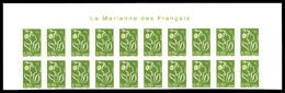 ** N°3967, 0.70€ Lamouche, Non Dentelé En Bloc De 20 Exemplaires Haut De Feuille Avec Mention 'La Marianne Des Francais' - Neufs