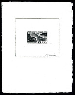 (*) Poste Aérienne, N°26, 300f Lyon, épreuve En Noir Grand Format Signée. TTB (certificat)   Qualité: (*) - Epreuves D'artistes