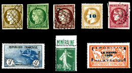 NO 1849/1950, Collection De Timbres Neufs Et Oblitérés, De Bonnes Valeurs Avant 1900 Dont N°1c, 6B, 18, Non émis 34, 40B - Collezioni