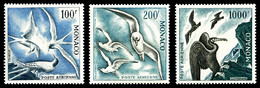 ** Poste Aérienne N°66/68, Série Oiseaux De Mer De 1957, Les 3 Valeurs TB (certificat)   Qualité: **   Cote: 651 Euros - Posta Aerea
