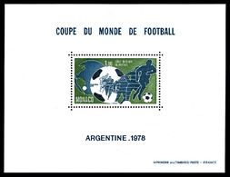 ** Blocs Spéciaux N°10, Coupe Du Monde De Football 1978. TB   Qualité: **   Cote: 575 Euros - Blocs