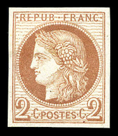 * N°15, 2c Rouge-brun, Belles Marges, TTB (signé/certificat)   Qualité: *   Cote: 550 Euros - Eagle And Crown