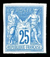 (*) N°35, 25c Bleu. TB (signé Scheller/certificats)   Qualité: (*)   Cote: 5000 Euros - Eagle And Crown