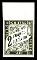 ** Taxe N°13, 2f Noir Bdf,fraîcheur Postale. TTB (certificat)   Qualité: ** - Aquila Imperiale