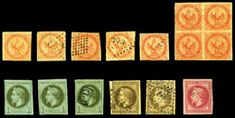 NO Colletion Comprenant 1 Volume De Timbres Neufs Et Oblitérés Du N°1 Au N°59 Et Taxe 1 à 20 Dont Blocs De 4, Oblitérati - Aquila Imperiale