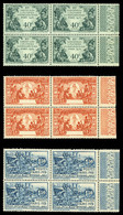 ** N°149a/52a, Expo Coloniale, 40c Vert, 90c Orange Et 1f50 Bleu Sans CAMEROUN En Bloc De Quatre Bdf, SUP (certificat)   - Unused Stamps