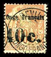 O N°6, 10c Sur 40c Rouge-orange, TTB (signé Brun/certificat)   Qualité: O   Cote: 540 Euros - Used Stamps
