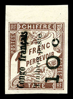 * N°11, 10c Sur 1f Marron, Haut De Feuille, Fraîcheur Postale, SUP (signé Scheller/Brun)   Qualité: *   Cote: 220 Euros - Nuovi