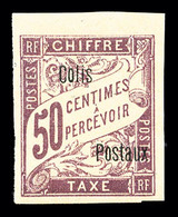 ** Colis-Postaux N°4A, 50c Lilas SANS COTE D'IVOIRE, Fraîcheur Postale, SUPERBE (signé/certificat)    Qualité: ** - Ungebraucht