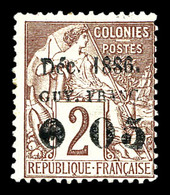 * N°2, 0.05f Sur 2c De 1881. TTB (signé Brun)   Qualité: *   Cote: 580 Euros - Used Stamps