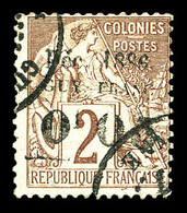 O N°2a, 0.05 Sur 2c De 1881. SUP (signé Brun/certificat)   Qualité: O   Cote: 680 Euros - Used Stamps