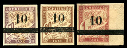 * Taxe N°1/3, Série De 1903, Les 3 Valeurs TB (certificat)   Qualité: *   Cote: 800 Euros - Gebraucht