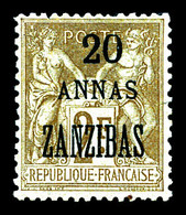 * N°30b, Erreur 'ZANZIBAS'. TTB (certificat)   Qualité: *   Cote: 850 Euros - Unused Stamps