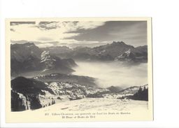 18553 - Villars Chesières Vue Générale Au Fond Les Dents De Morcles Mer De Brouillard (format 10X15) - Morcles